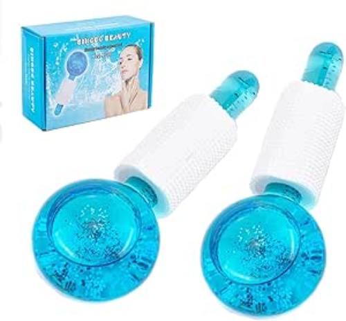 Facial Ice Globes, Two Cooling Globes, Face Massager, Face Tools, Self-Care Products, Anti-Aging, and Reducing Puffy Wrinkles The Prime Store